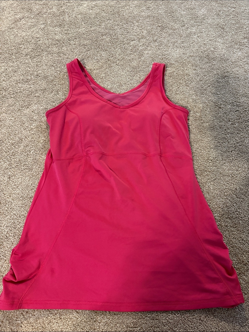 GAIAM Fuchsia Racerback Tank Dress